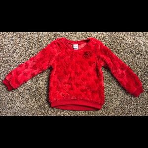 Nannette Girls Youth Red Heart Sweater Size 6X New